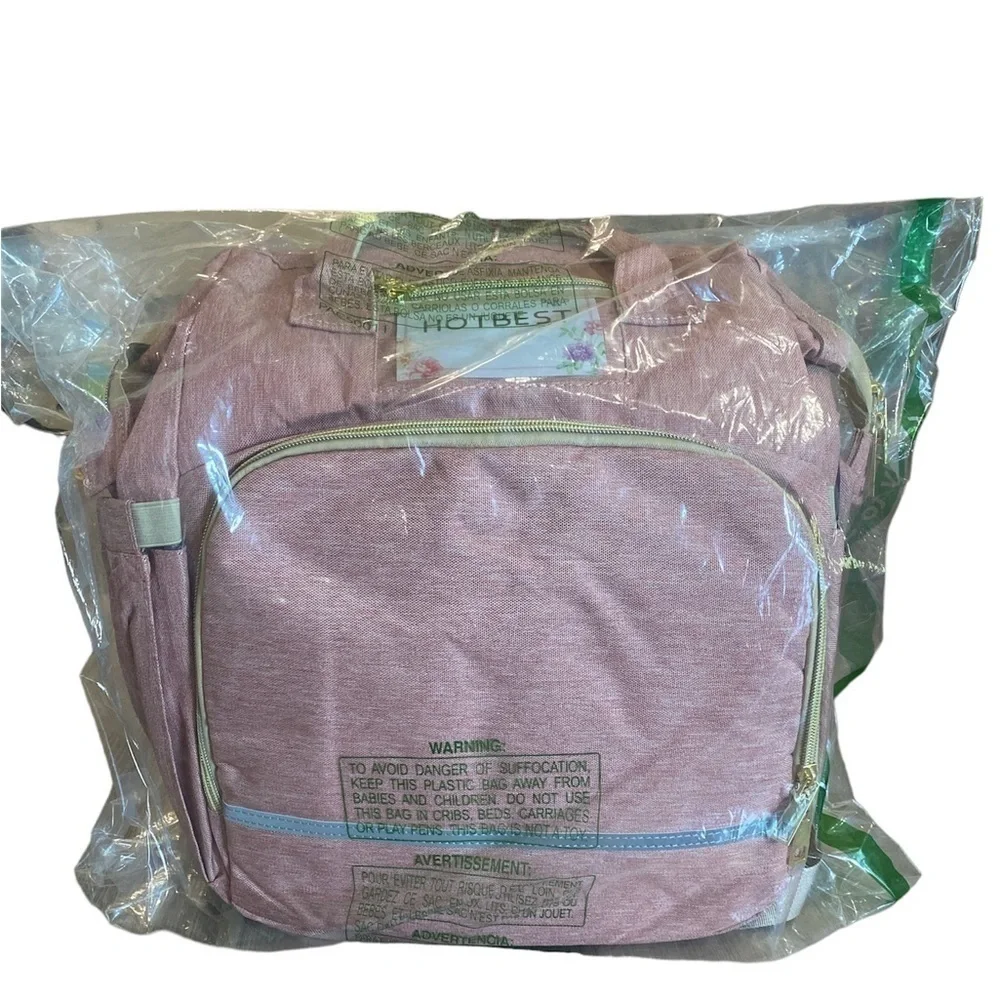 Brand New Travel Diaper Bag Back Pack 3 in 1 Foldable Bed